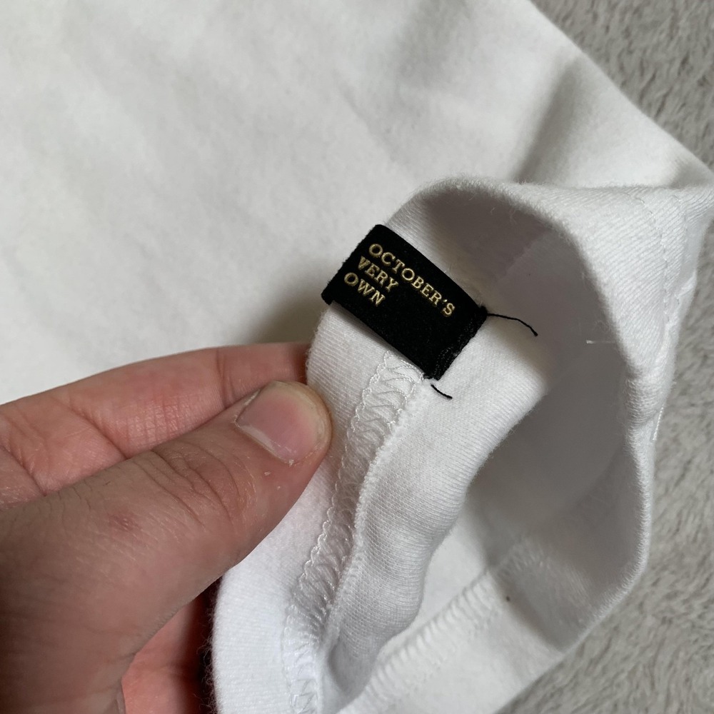 Octobers Very Own Shirt Mens Large White October Block OVO Logo Canada Drake - Picture 6 of 12